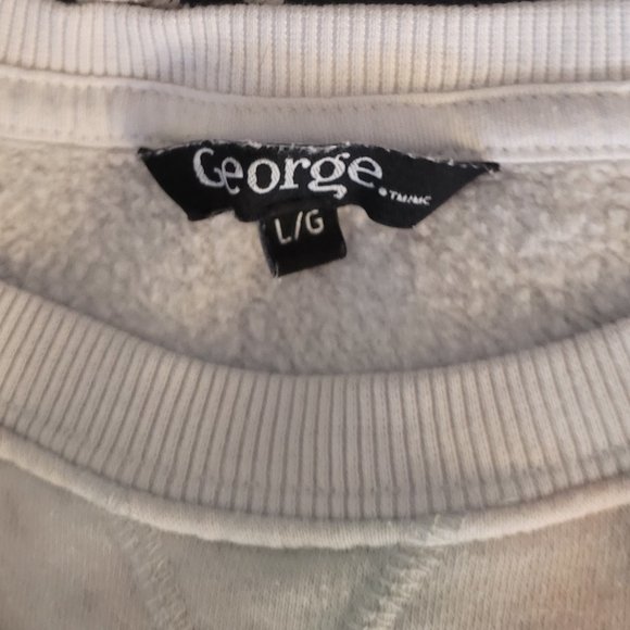 GENTLY USED, GEORGE, TIE DYE LOOK SWEAT SHIRT, LARGE!!! - Picture 2 of 3